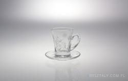 Filiżanka kryształowa ze spodkiem - ZA247 (Z0539)