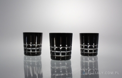 Szklanki kryształowe niskie 240 ml - BLACK (298 KR3)