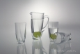 Komplet kryształowy Dzbanek + 6 szklanek - QUADRO (410880611) - zdjęcie małe