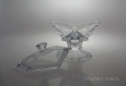 Bomboniera kryształowa na nodze 23,5 cm - ORIGAMI (999320) - zdjęcie małe 1
