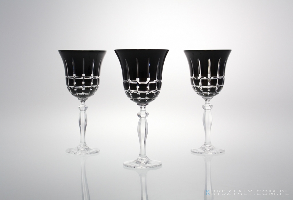 Kieliszki kryształowe do wina 240 ml - BLACK (421X KR3) - zdjęcie główne