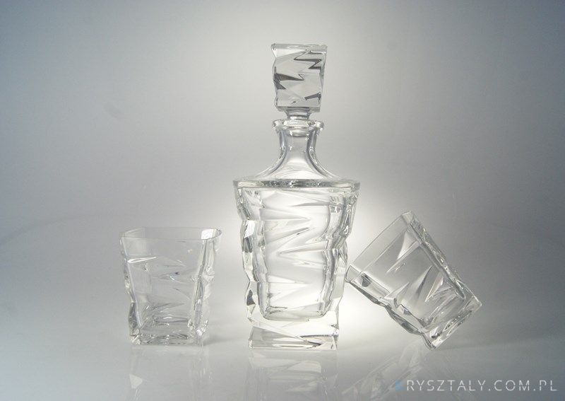 Komplet kryształowy do whisky - ZIG ZAG (whisky set 1+6) (CZ761798)  - zdjęcie duże 4