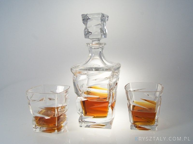 Komplet kryształowy do whisky - ZIG ZAG (whisky set 1+6) (CZ761798)  - zdjęcie duże 6