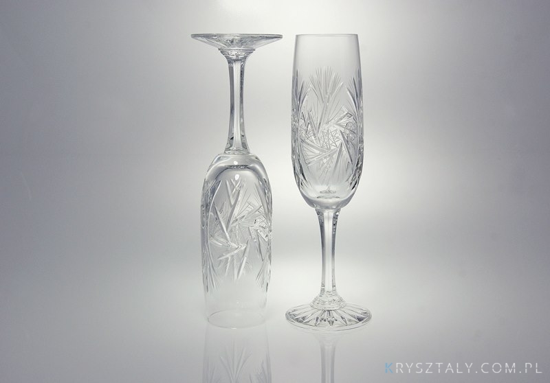 Kieliszki kryształowe do szampana 170 ml - ZA247 (Z0020)  - zdjęcie duże 1