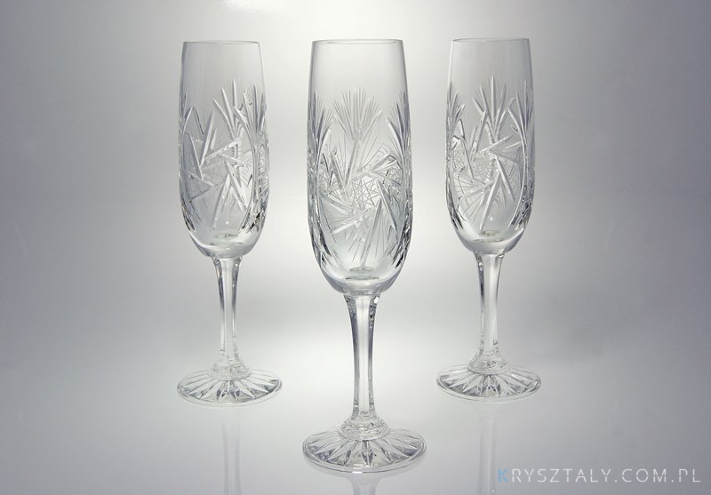 Kieliszki kryształowe do szampana 170 ml - ZA247 (Z0020)  - zdjęcie duże 3
