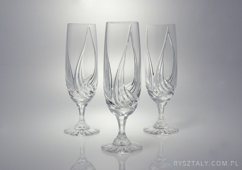 Kieliszki kryształowe do szampana 170 ml - ZA1562 (Z0031)  - zdjęcie duże 3