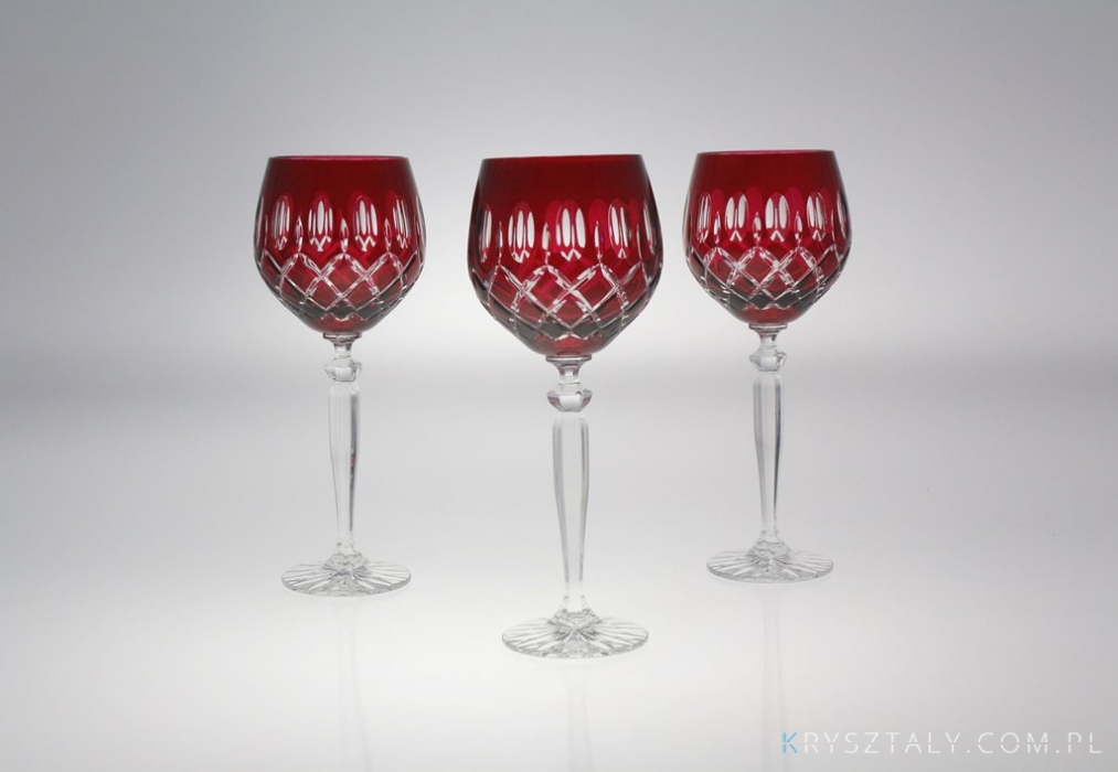 Kieliszki kryształowe do wina 300 ml - RUBIN (372 CARO)  - zdjęcie duże 1