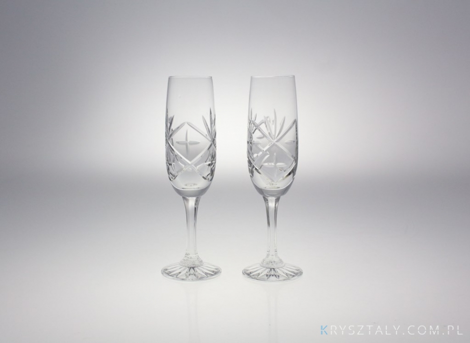 Kieliszki kryształowe do szampana 180 ml / 2 szt. - 1907 (ZA0715)   - zdjęcie duże 1